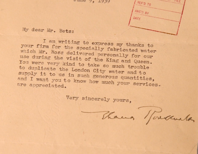 letter from Eleanor Roosevelt