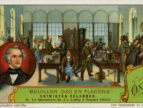 Illustrated depiction of 19th century lab