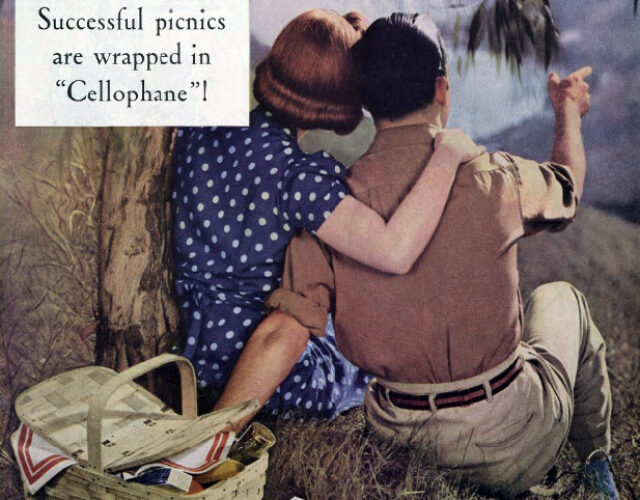 An early advertisement for cellophane