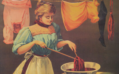 Color advertisement for dyes