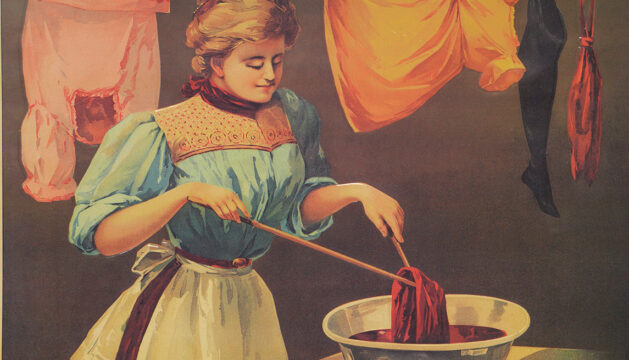 Color advertisement for dyes