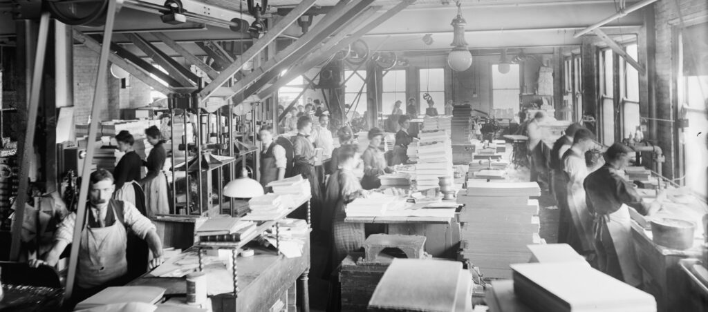 photo of book production