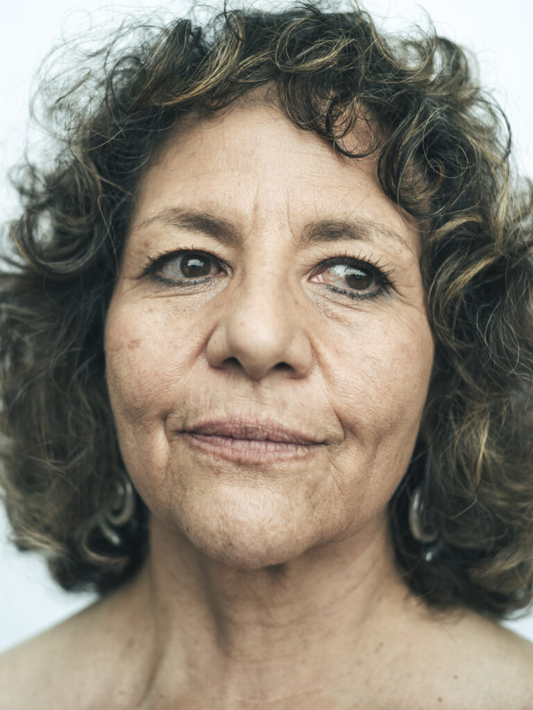 Close-up portrait of an older woman