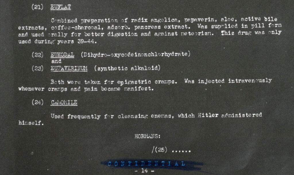 mimeograph of a typed government report