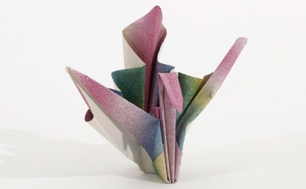 Origami paper crane made by Yoichiro Ito