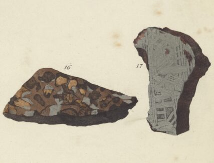 illustration of meteorites