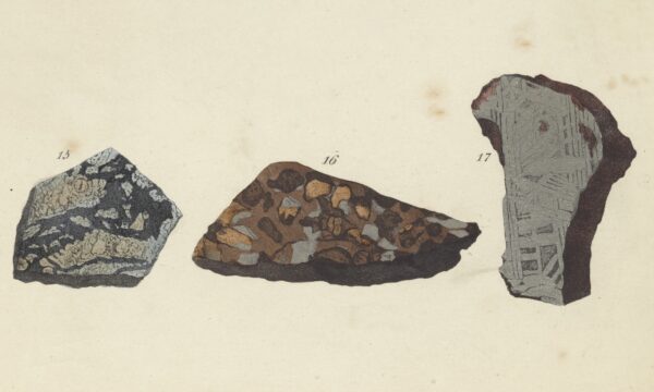 illustration of meteorites