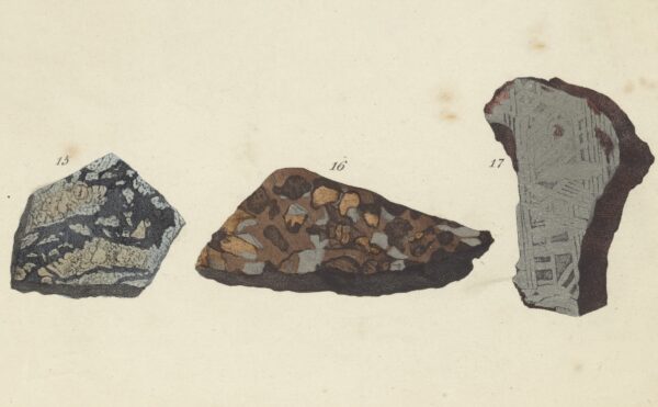 illustration of meteorites