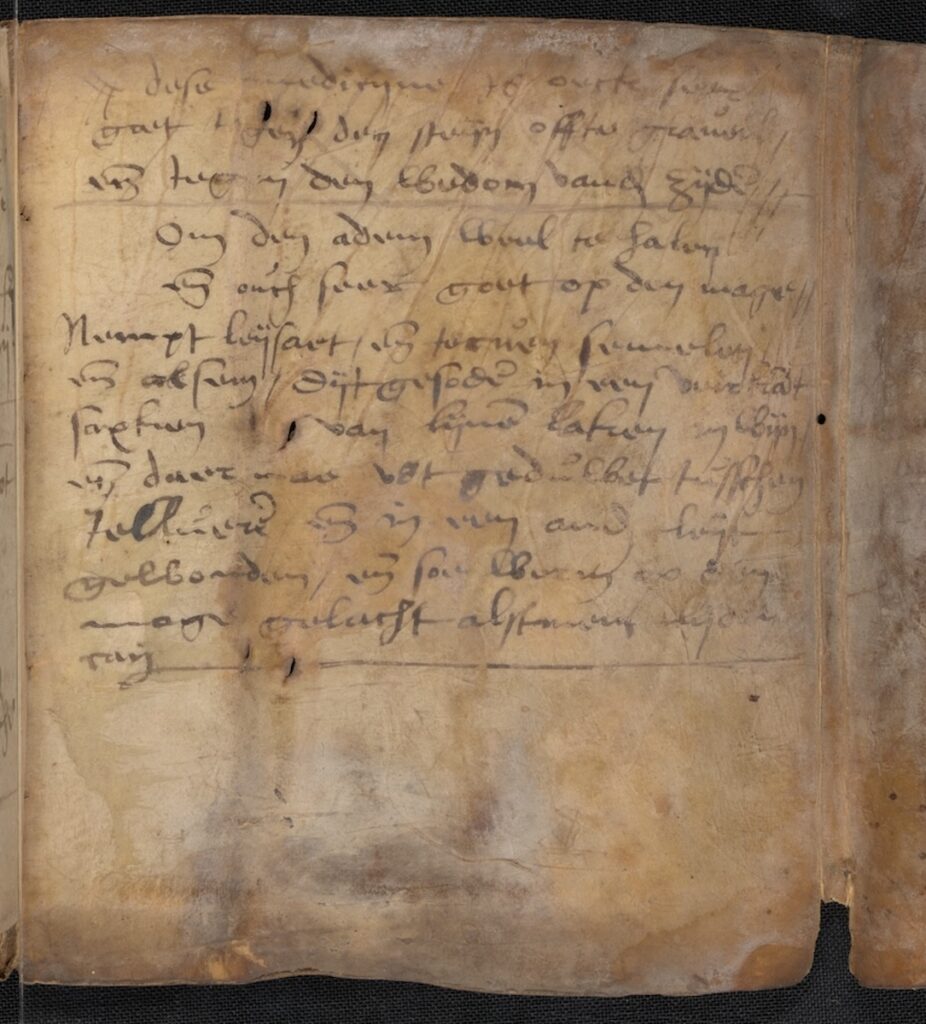 page from a 17th-century Dutch apothecary diary